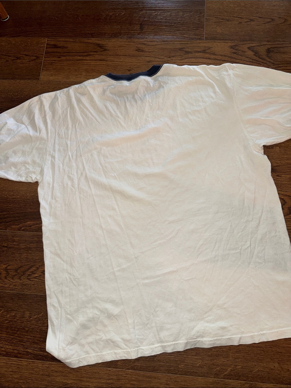 Vintage 90s Gold's Gym Spinach Can White Ringer Tee Gagwear Tag - XL - Picture 5 of 6